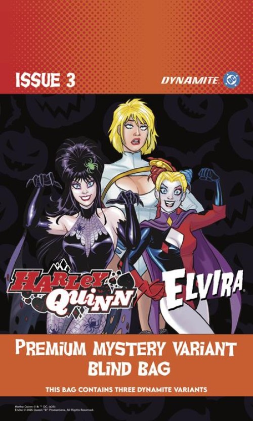 Harley Quinn X Elvira #3 (2025) cover n blind bag variant
