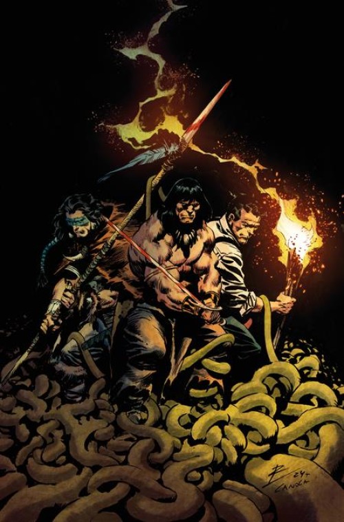 Conan The Barbarian Scourge Of The Serpent #4 (2025) cover d de la torre virgin variant