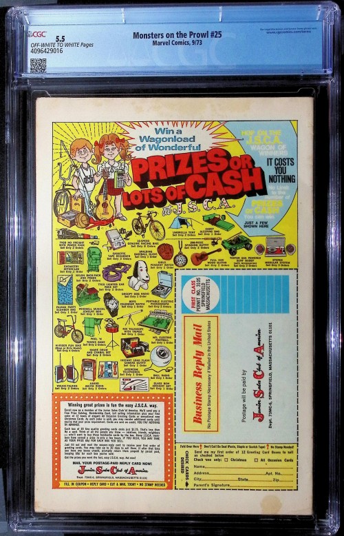 Monsters on the Prowl #25 (1971) CGC 5.5